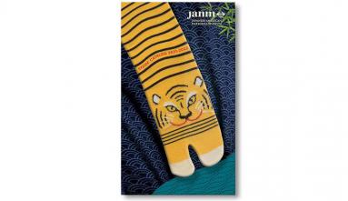 JANM Store 2021-2022 catalog cover with tiger tabi